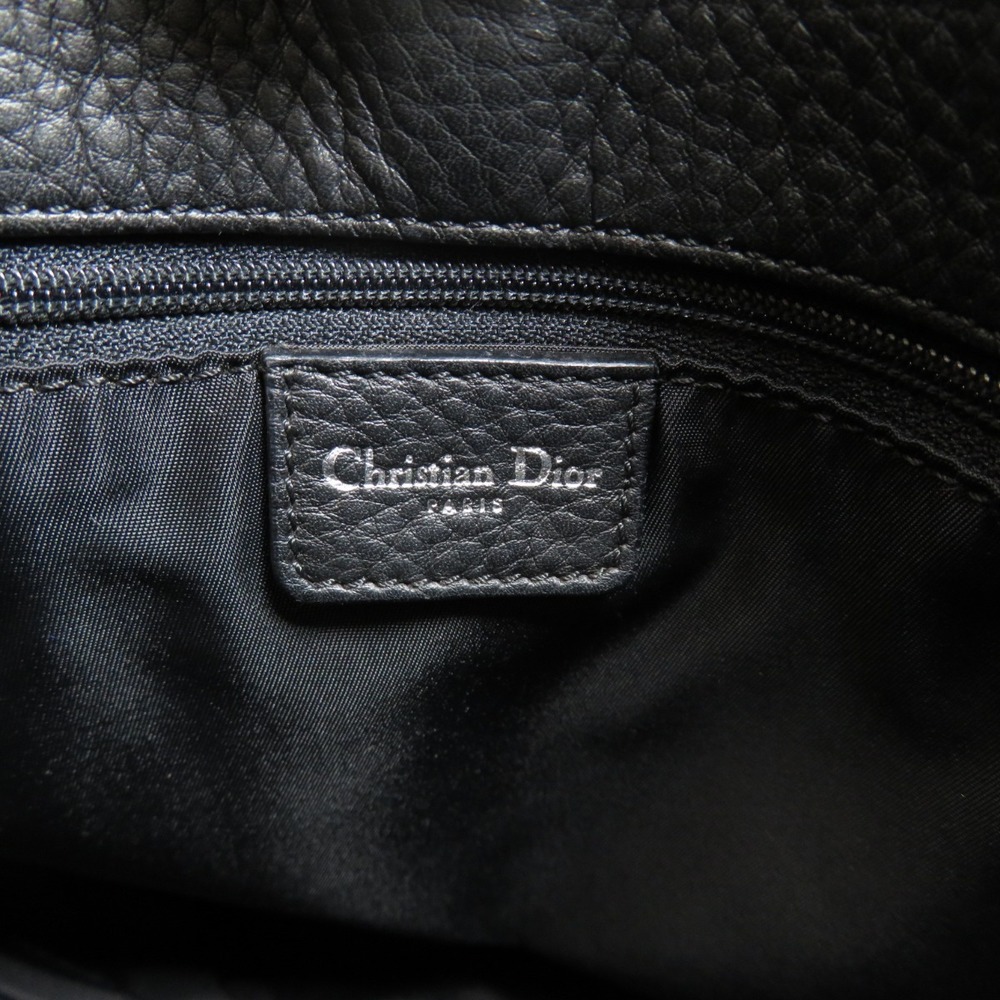 Christian Dior Trotter Pattern Handbag Canvas Black - Picture 6 of 9